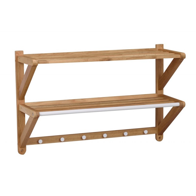 RO Met Hat Shelf Double Oak